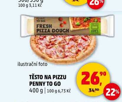 TĚSTO NA PIZZU PENNY TO GO, 400 g