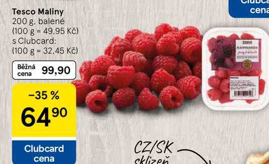 Tesco Maliny, 200 g, balené