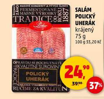 SALÁM POLICKÝ UHERÁK, 75 g