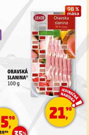 LE&CO ORAVSKÁ SLANINA, 100 g