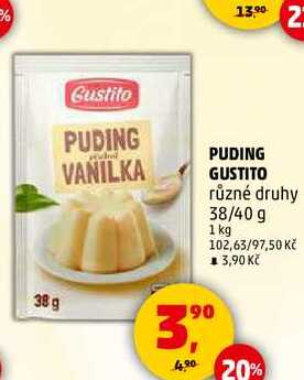 PUDING GUSTITO, 38/40 g