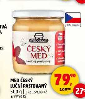 MED ČESKÝ LUČNÍ PASTOVANÝ, 500 g