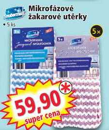 Mikrofázové žakarové utěrky, 5 ks