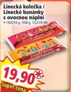 Linecká kolečka/Linecké banánky s ovocnou náplní, 150/210 g