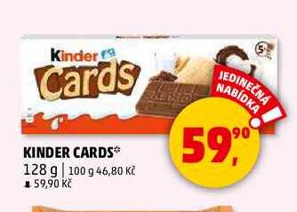 KINDER CARDS, 128 g