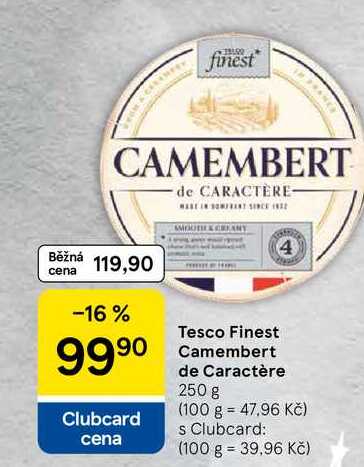Tesco Finest Camembert de Caractère, 250 g
