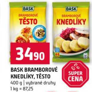 BASK BRAMBOROVÉ KNEDLÍKY, TĚSTO 400 g