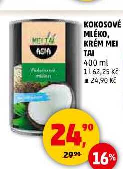 KOKOSOVÉ MLÉKO, KRÉM MEI TAI, 400 ml