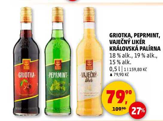 GRIOTKA KRÁLOVSKÁ PALÍRNA, 0,5 l