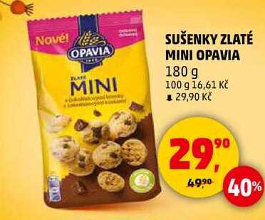 SUŠENKY ZLATÉ MINI OPAVIA, 180 g