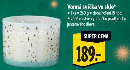 Vonná svíčka ve skle