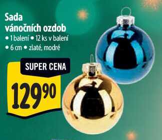 Sada vánočních ozdob