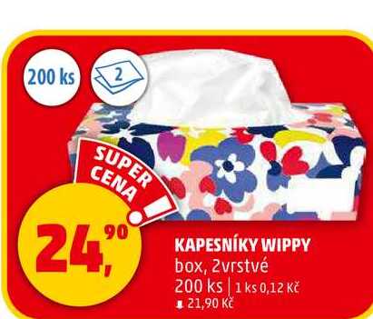 KAPESNÍKY WIPPY, 200 ks