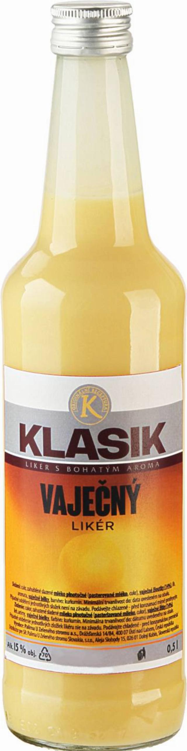 Klasik Vaječný likér 15%