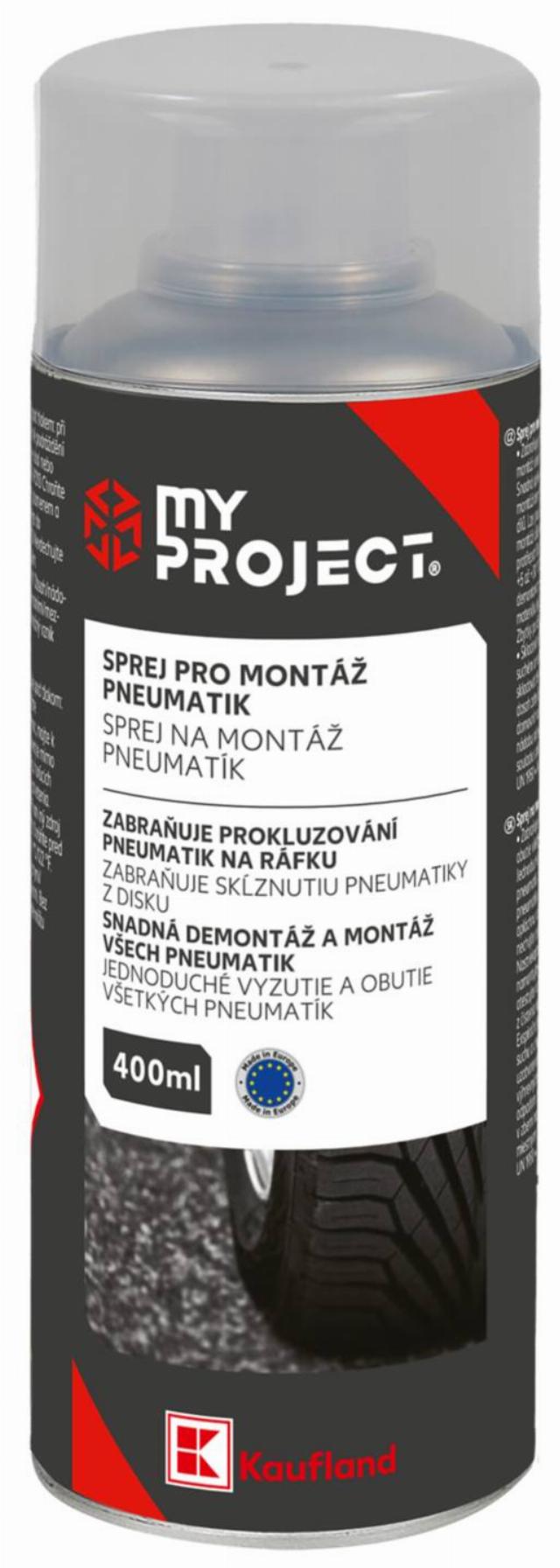 MY PROJECT Sprej pro montáž pneumatik objem: 400 ml