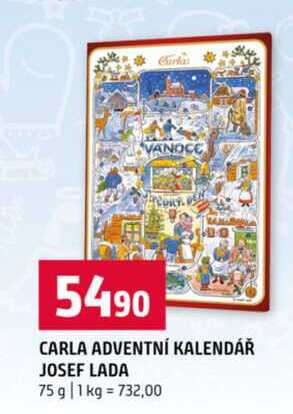 CARLA ADVENTNÍ KALENDÁŘ JOSEF LADA 75 g