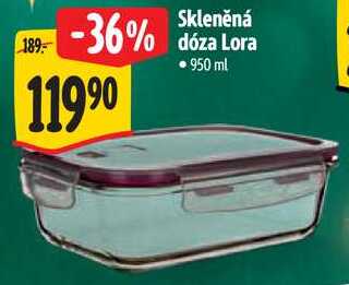 Skleněná dóza Lora