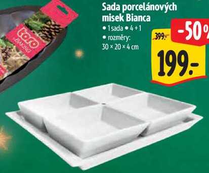 Sada porcelánových misek Bianca