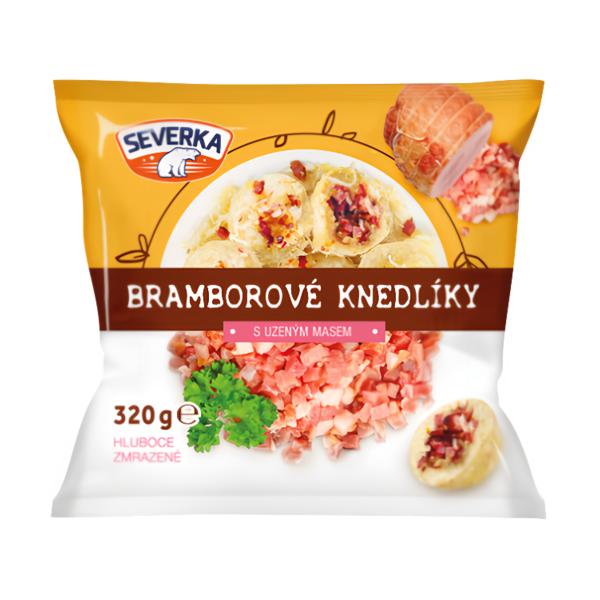 Severka Bramborové knedlíky s uzeným masem