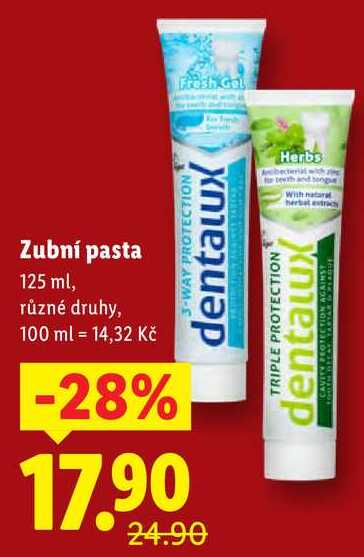 Zubní pasta, 125 ml