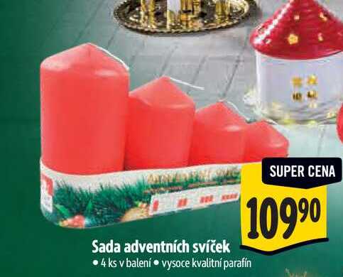 Sada adventních svíček  4 ks