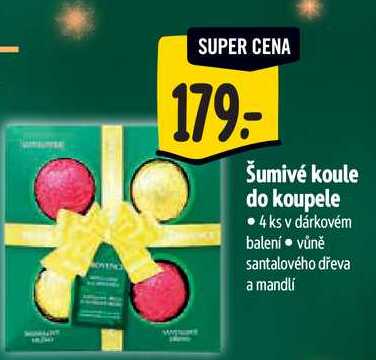 Šumivé  koule do koupele 4 ks