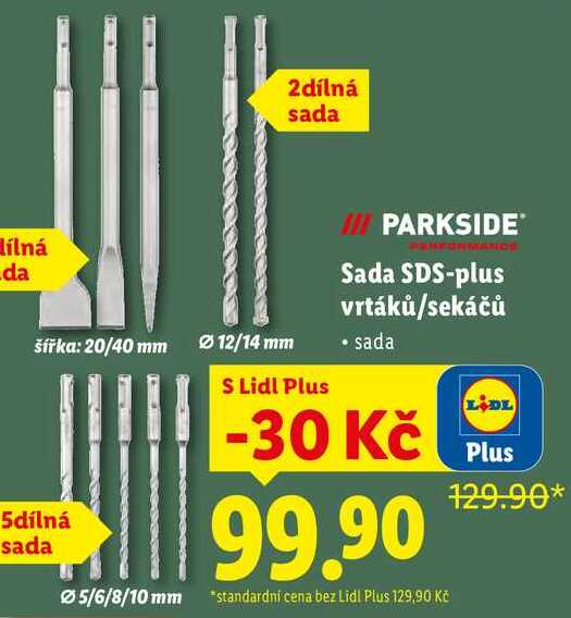 Sada SDS-plus vrtáků/sekáčů