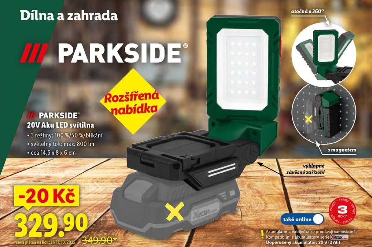 20V Aku LED svítilna 