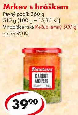 Mrkev s hráškem, 510 g