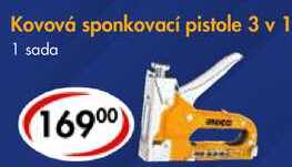 Kovová sponkovací pistole 3 v 1