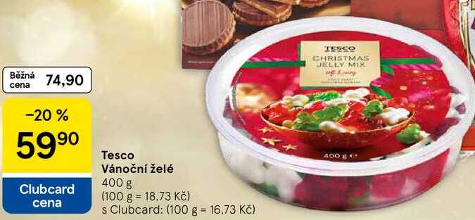 Tesco Vánoční želé, 400 g