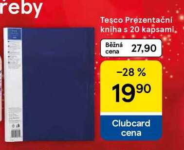 Tesco Prezentační kniha s 20 kapsami