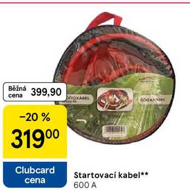 Startovací kabel, 600 A