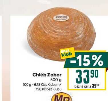 Chléb Zobor 500 g