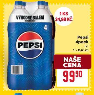 Pepsi 4pack 6l