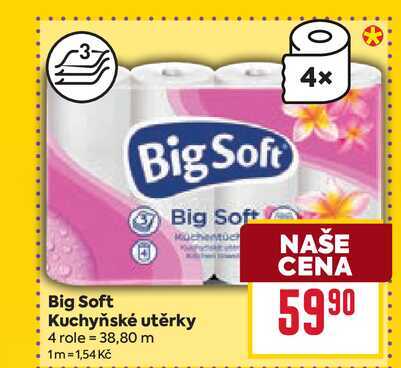 Big Soft Kuchyňské utěrky 4 role
