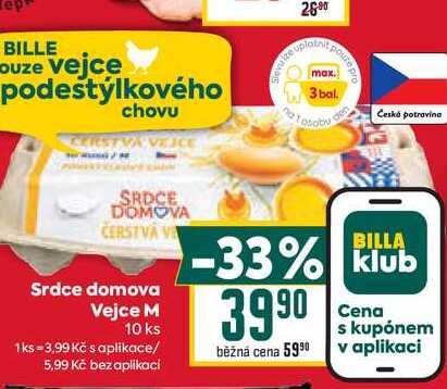 Srdce domova Vejce M 10 ks