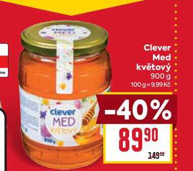 Clever Med květový 900 g