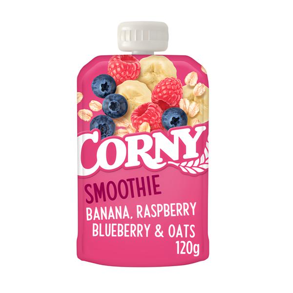 Corny Smoothie kapsička banán, maliny, borůvky, ovesné vločky