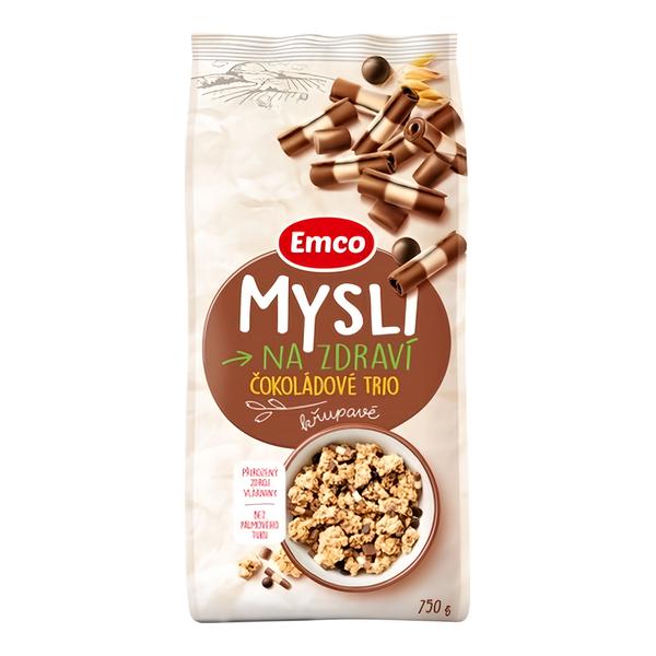 Emco Mysli na Zdraví Křupavé Čokoládové trio