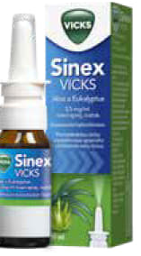 SINEX VICKS ALOE A EUKALYPTUS nosní sprej, 15 ml