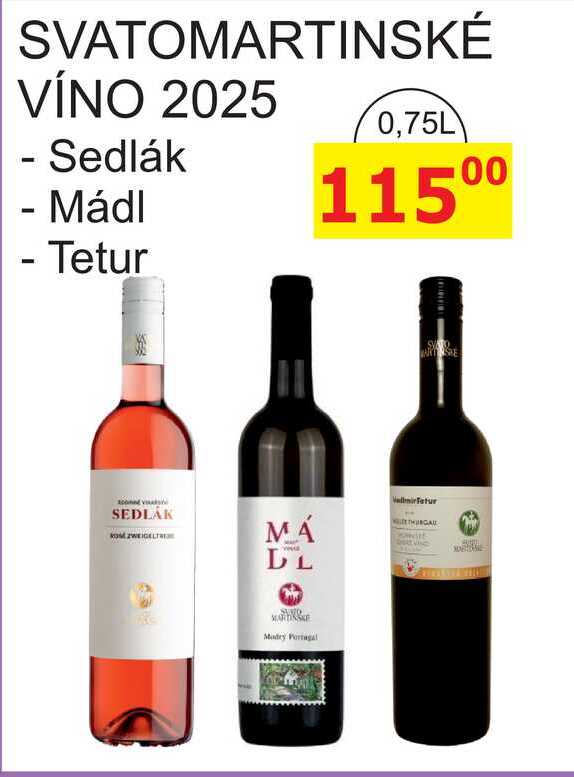 SVATOMARTINSKÉ VÍNO 2025 0,75L