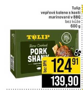 Tulip vepřové koleno s kostí marinované v BBQ bez kůže 600 g