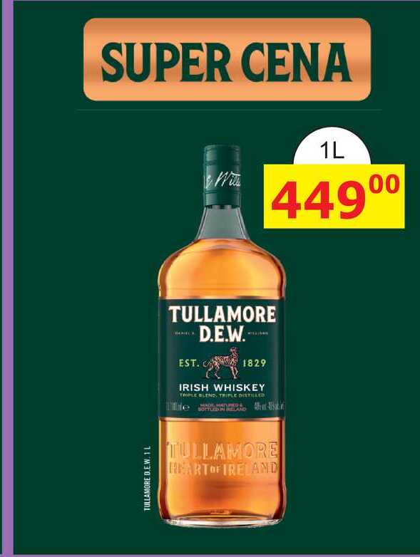Tullamore D.E.W. Irish whiskey 1l