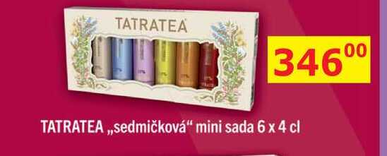 TATRATEA ,,sedmičková" mini sada 6 x 4 cl 