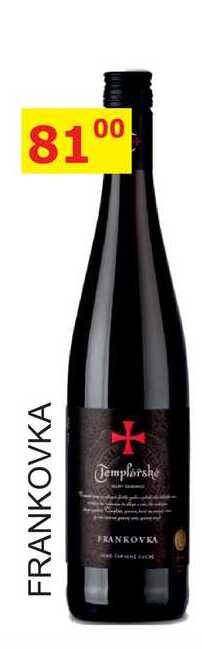 Templářské sklepy 0,75l FRANKOVKA 