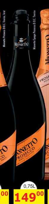 Mionetto Prosecco D.0.C. Treviso, brut 0,75L