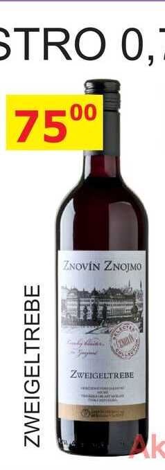 ZNOVÍN ZNOJMO ZWEIGELTREBE 0,75L
