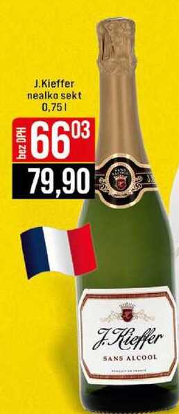 J. Kieffer nealko sekt 0,75 l