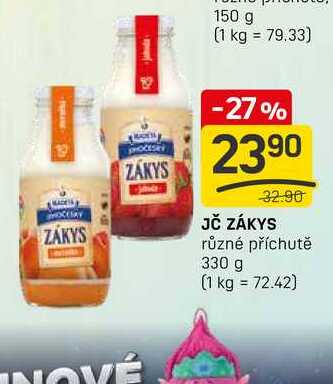 JČ ZÁKYS různé příchutě 330 g